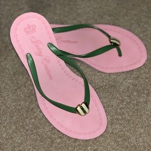 Juicy Couture Wedged Flip Flops